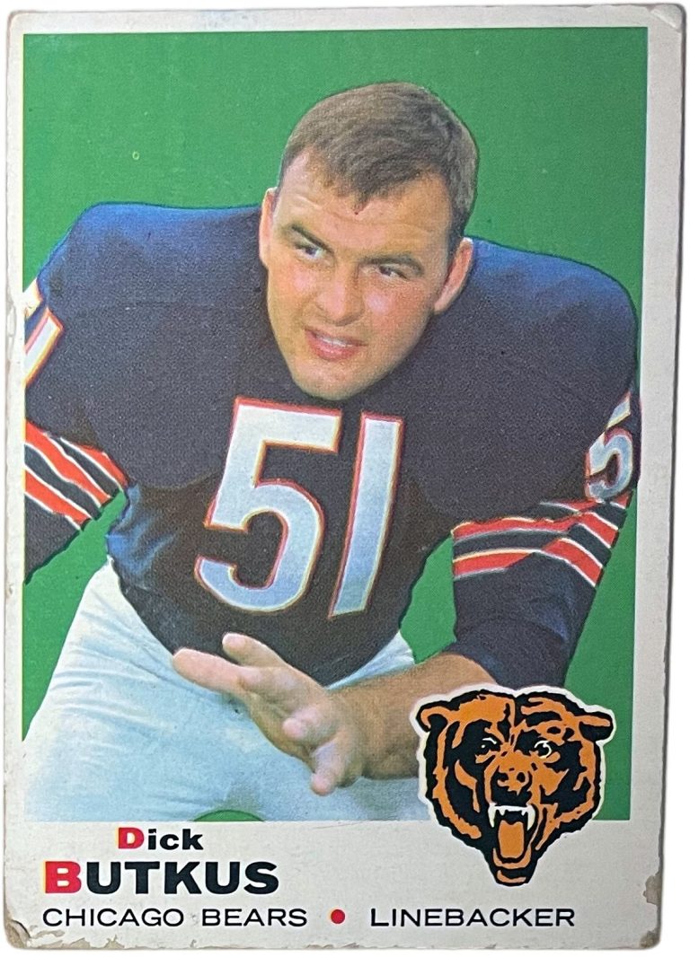 Dick Butkus 1969 Topps Card #139 (Chicago Bears/HOF)