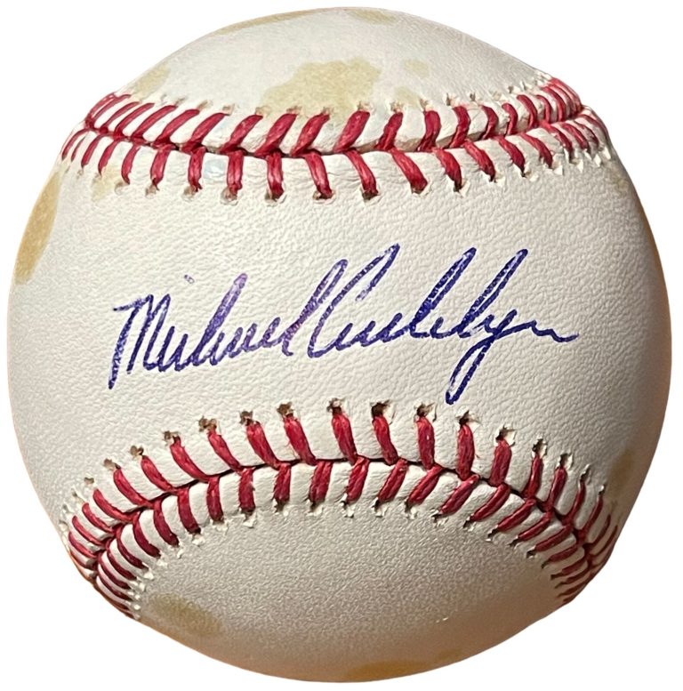 Michael Cuddyer signed Official Rawlings Major League Baseball toned- COA