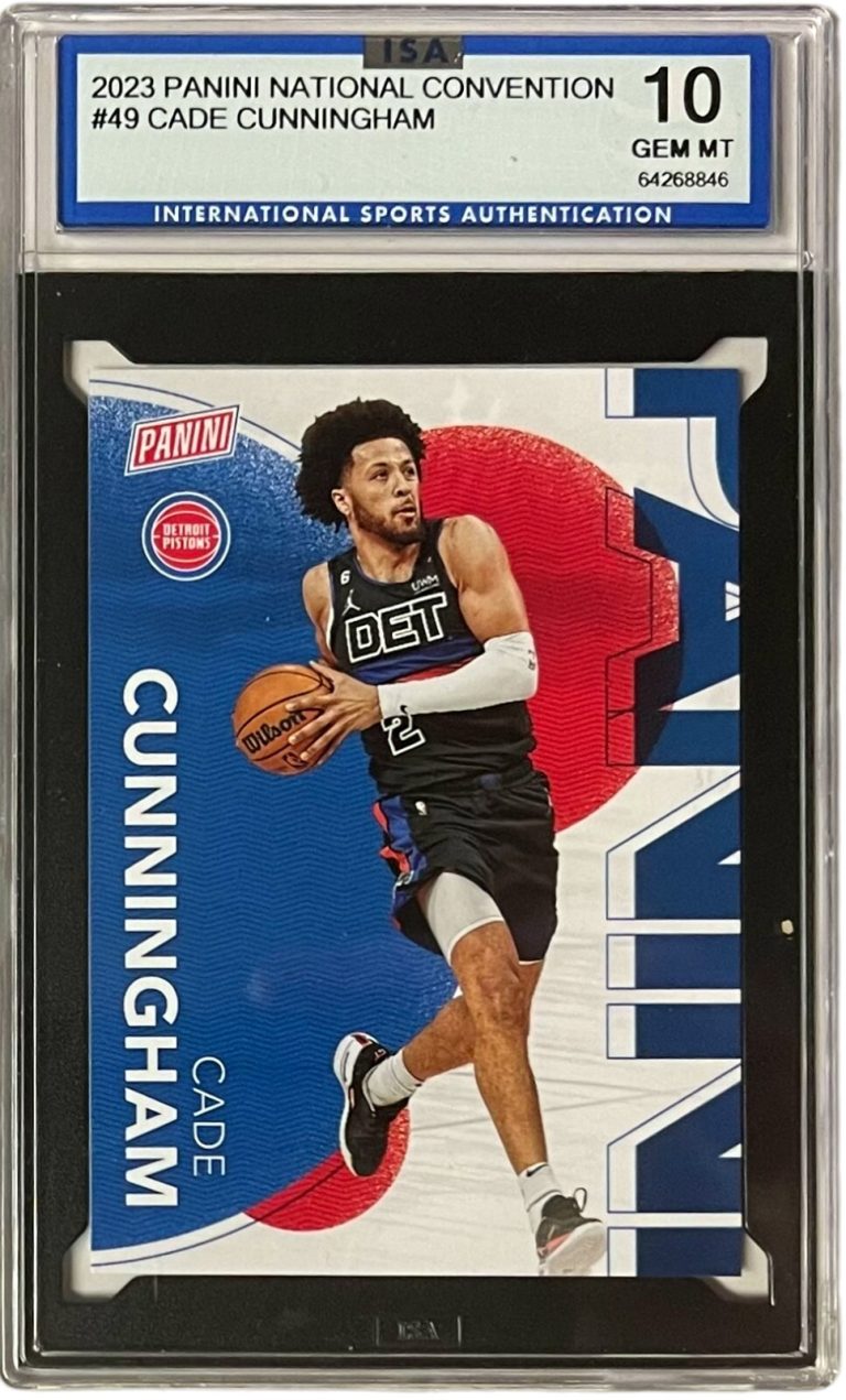 Cade Cunningham 2023 Panini National Convention Card #49- ISA Graded 10 Gem Mint