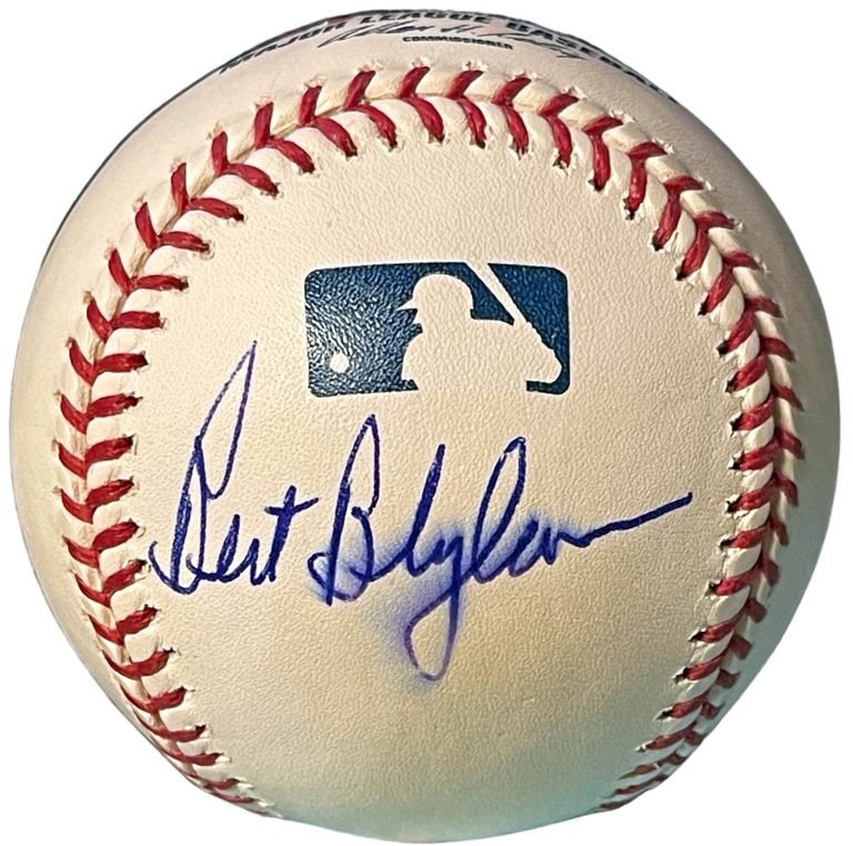 Bert Blyleven signed Official Rawlings Major League Baseball imperfect- COA