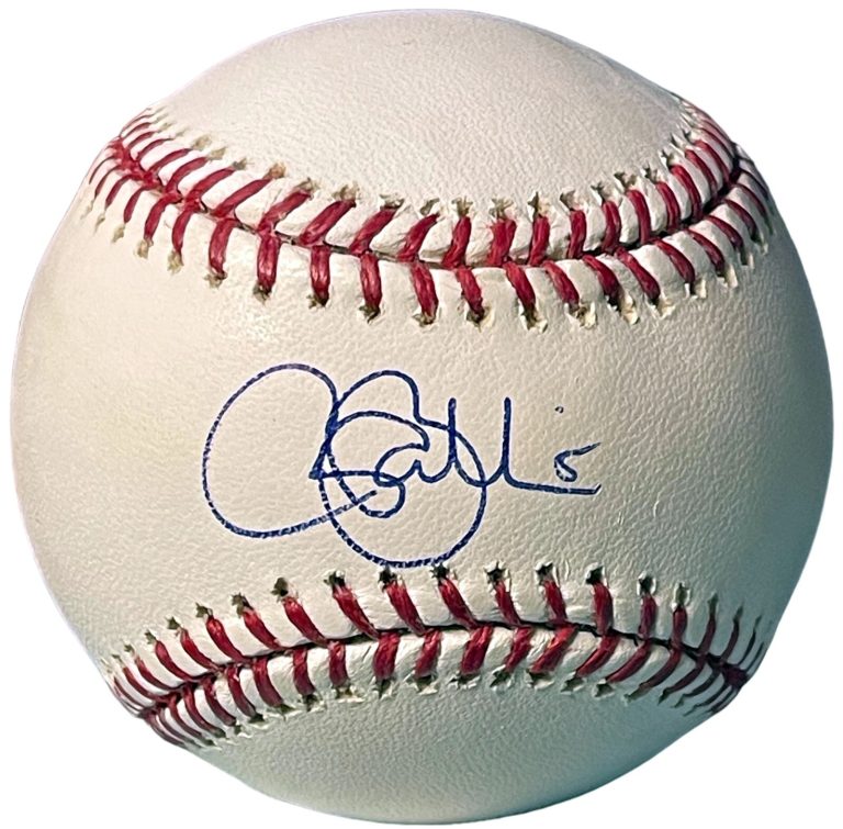 Rocco Baldelli signed Official Rawlings Major League Baseball #5 minor tone spot