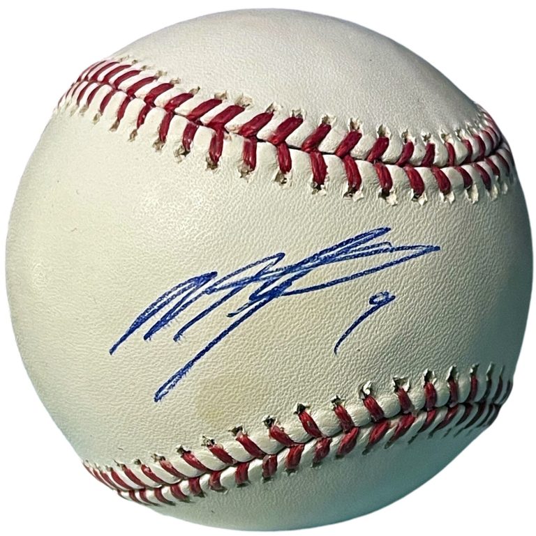 Miguel Tejada signed Official Rawlings Major League Baseball #9 toned- COA