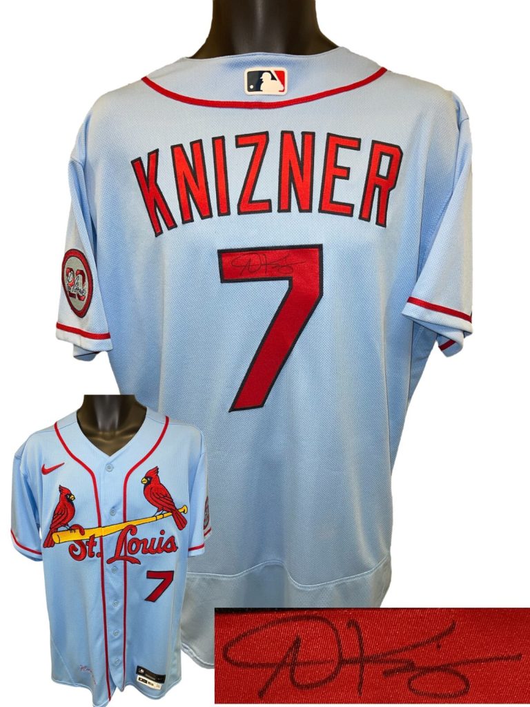 Andrew Knizner signed Cardinals Nike Authentic Collection Team Issue-  MLB HOL0