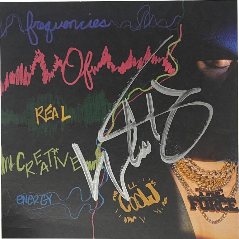 LL Cool J Signed 2023-24 The Force Signed 5”x5” Art Insert CD Card (No CD) bend