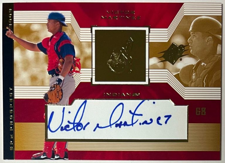 Victor Martinez signed 2002 SPX Prospect Rookie Auto Card #138