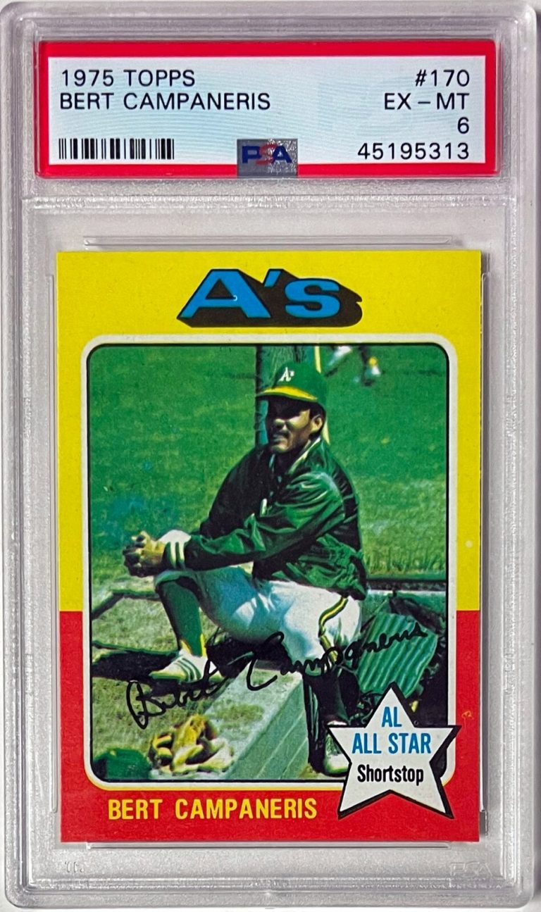 Bert Campaneris 1975 Topps All-Star Card #170- PSA Graded 6 EX-MT (Oakland A's)