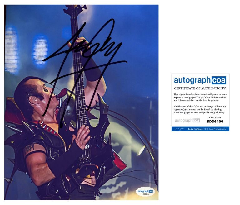 Jerry Only ‘The Misfits’ Bassist Signed 8x10 Photo ACOA PROOF