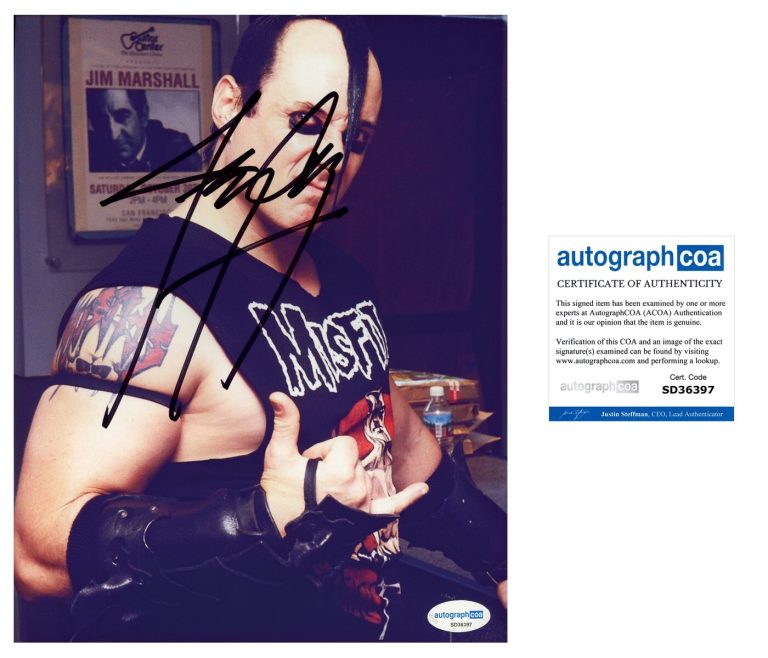 Jerry Only ‘The Misfits’ Bassist Signed 8x10 Photo ACOA PROOF