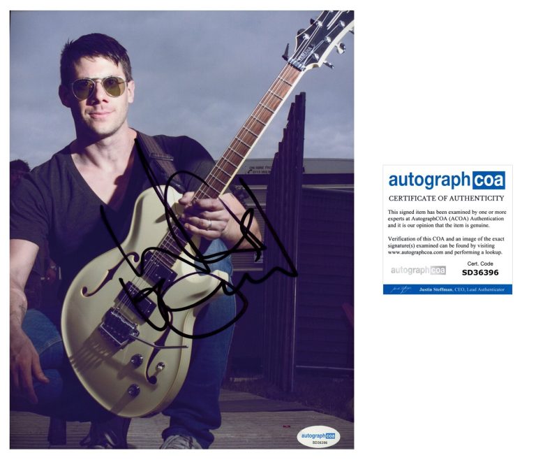 ‘Wes Borland’ Limp Bizkit Band Guitarist Signed 8x10 Photo ACOA PROOF
