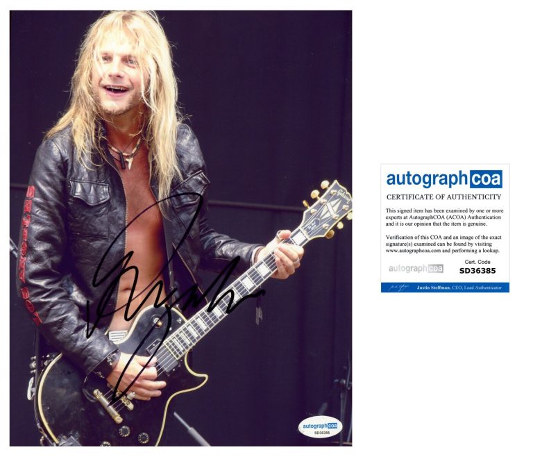 Richie Faulkner ‘Judas Priest’ Band Signed 8x10 Photo ACOA