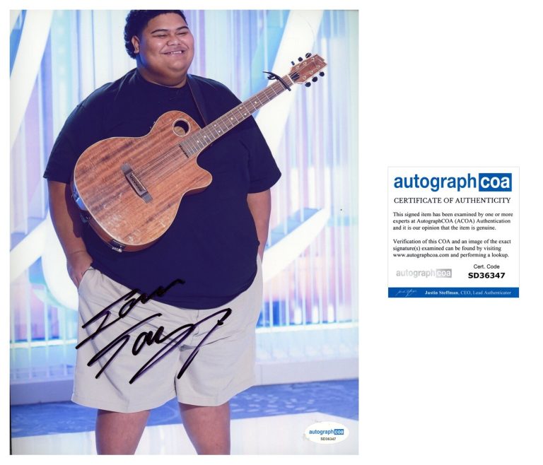 ‘Iam Tongi’ Signed 8x10 Photo ‘American Idol Winner’ ACOA Autograph