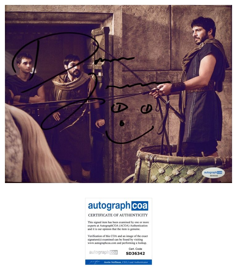 Dimitri Leonidas ‘Those About To Die’ Signed 8x10 Photo ‘Scorpus’ ACOA