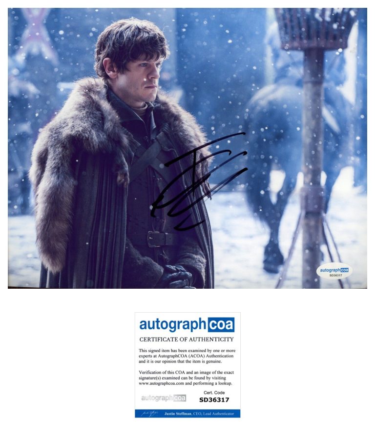 Iwan Rheon ‘Game Of Thrones’ Signed 8x10 Photo ‘Ramsay Bolton’ ACOA