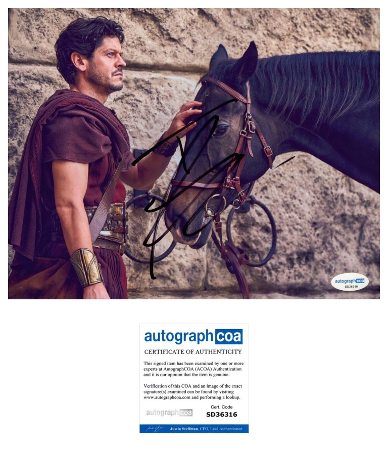 Iwan Rheon ‘Those About To Die’ Signed 8x10 Photo ‘Tenax’ ACOA