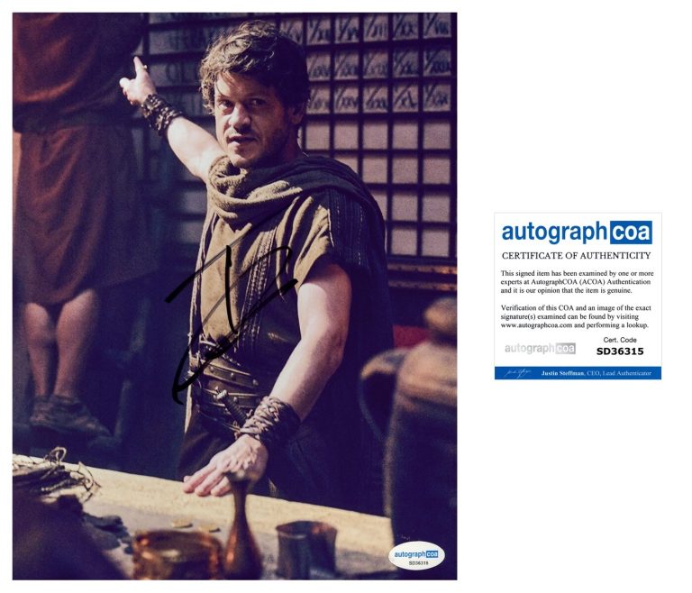 Iwan Rheon ‘Those About To Die’ Signed 8x10 Photo ‘Tenax’ ACOA