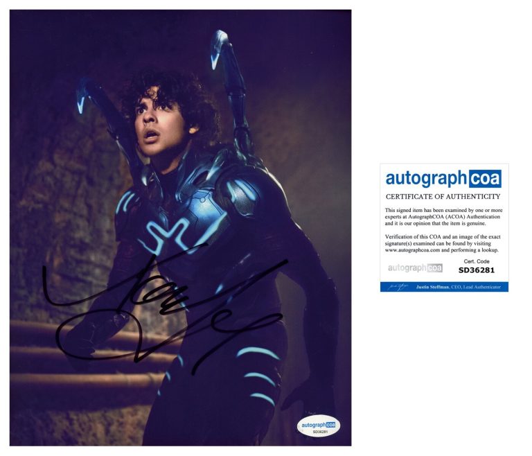 Xolo Mariduena ‘Blue Beetle’ Signed 8x10 Photo ‘Jaime Reyes’ ACOA