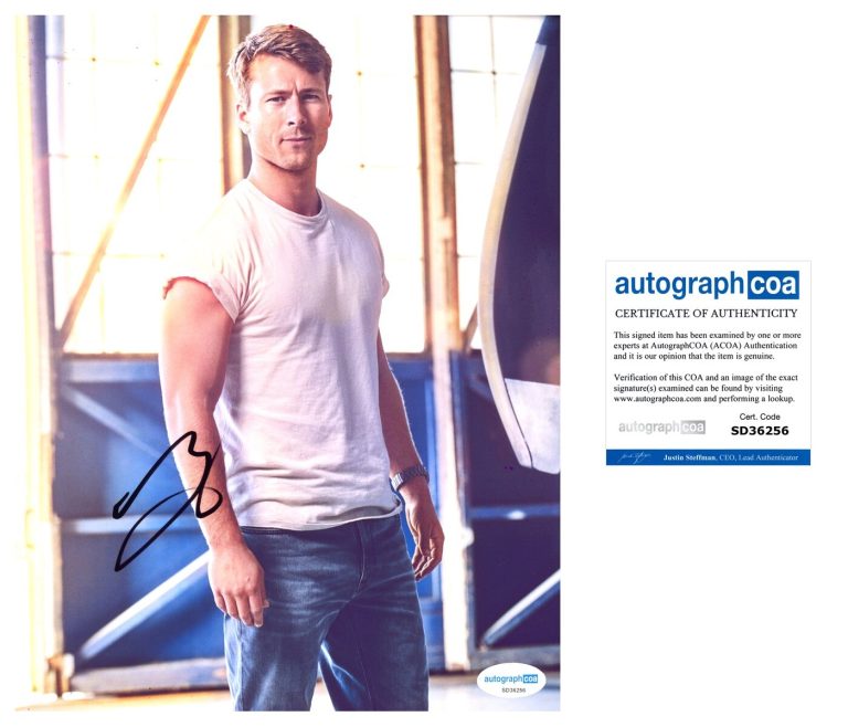 Glen Powell ‘Top Gun: Maverick’ Signed Autographed ‘Hangman' 8x10 Photo ACOA