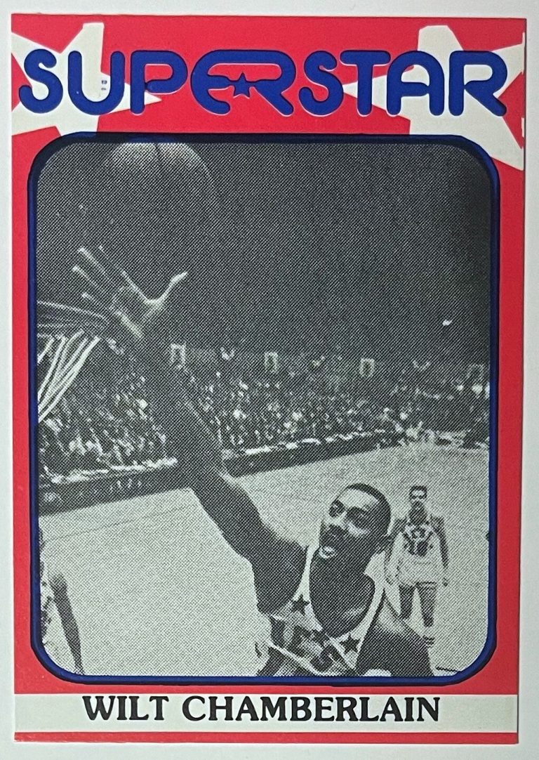 Wilt Chamberlain 1982 TCMA Superstar Basketball Card #84 (Lakers/HOF/Series 2)