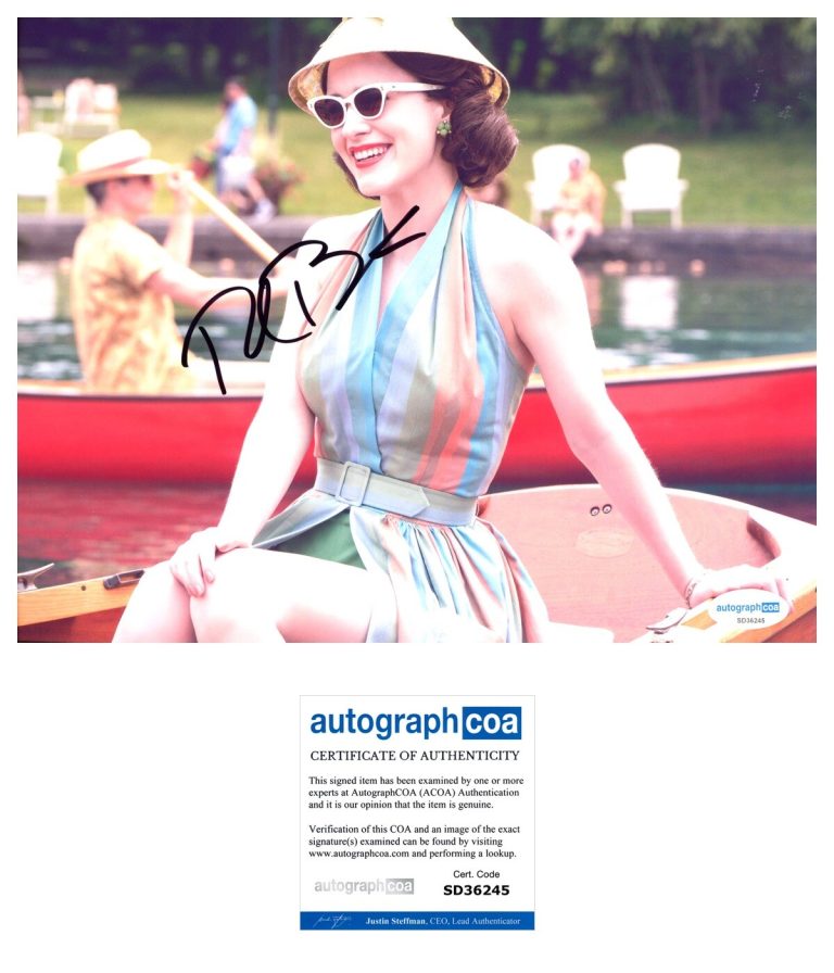 Rachel Brosnahan ‘The Marvelous Mrs. Maisel’ Signed 8x10 Photo Sexy ACOA