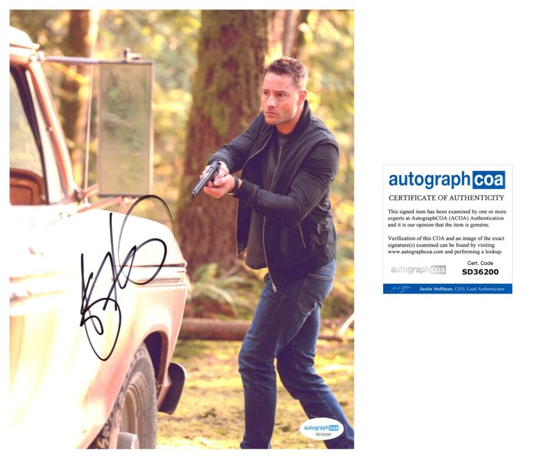 Justin Hartley ‘Tracker’ Signed 8x10 Photo ‘Colter Shaw’ ACOA