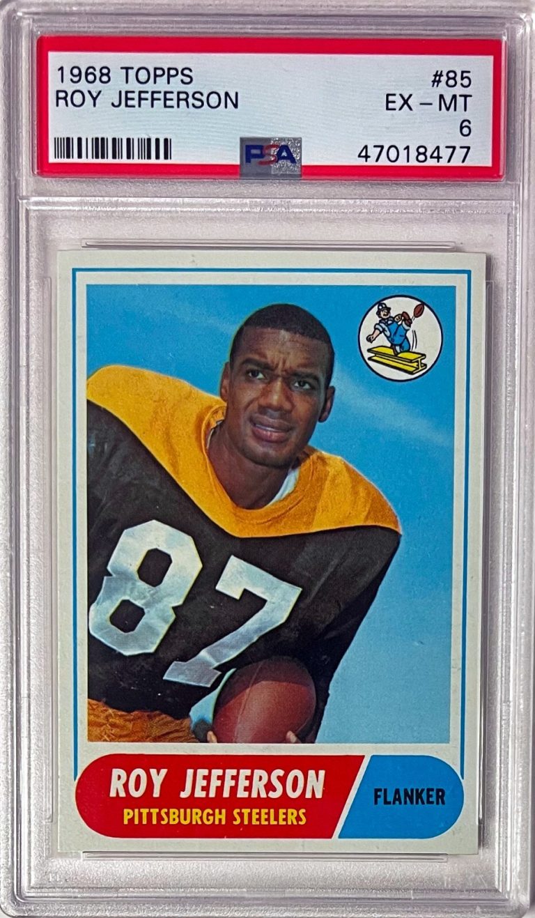 Roy Jefferson 1968 Topps Card #85- PSA Graded 6 EX-MT (Pittsburgh Steelers)