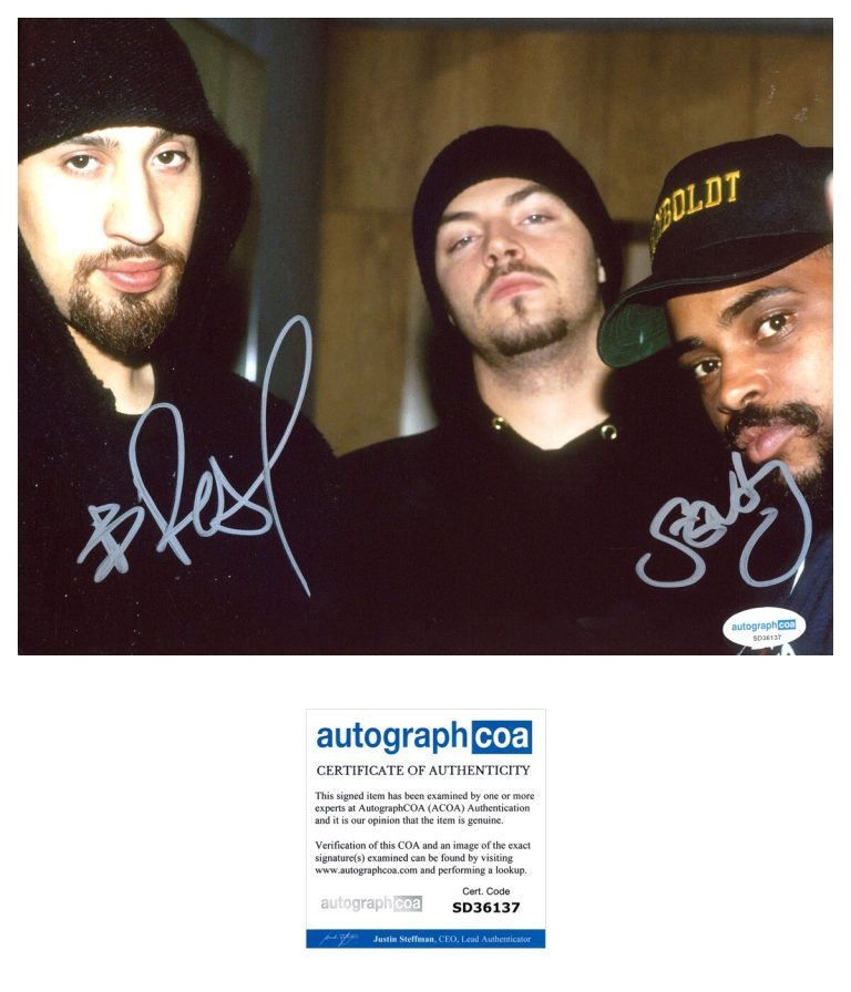 B-Real & Sen Dog ‘Cypress Hill’ Signed 8x10 Photo ACOA PROOF