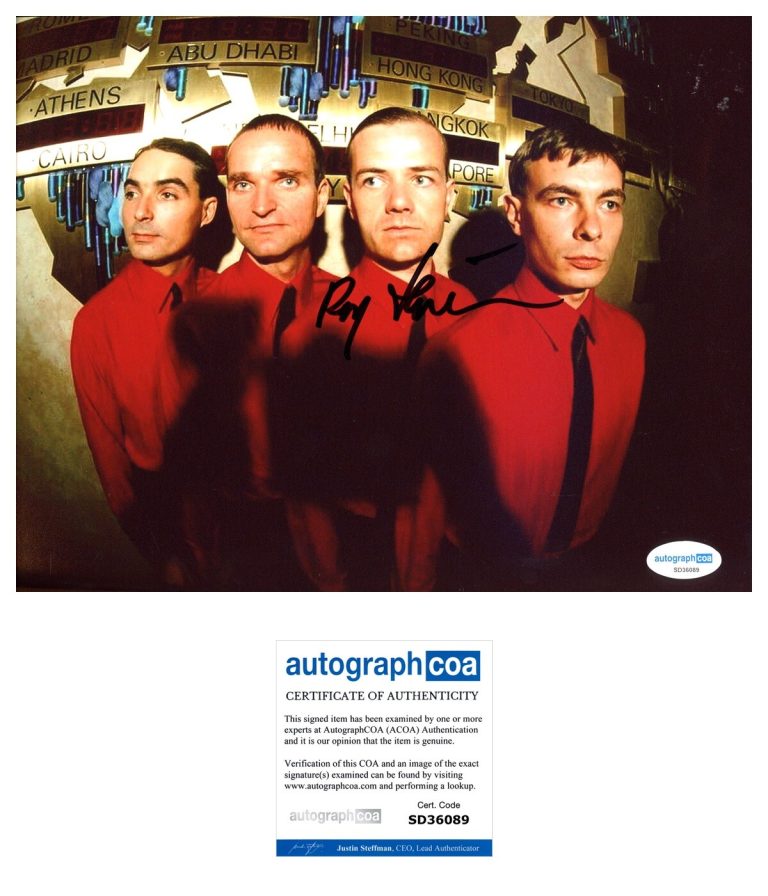 Ralf Hutter ‘Kraftwerk’ Signed 8x10 Photo German Electronic Band ACOA