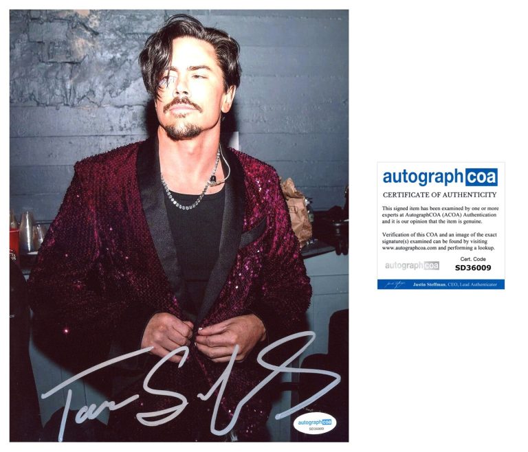 Tom Sandoval ‘Vanderpump Rules’ Signed 8x10 Photo ‘The Most Extras’ Band ACOA
