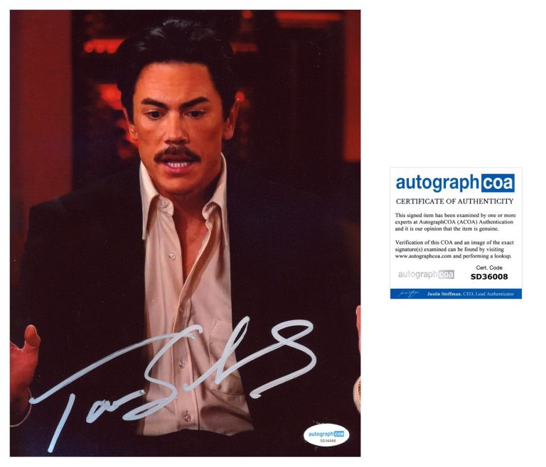 Tom Sandoval ‘Vanderpump Rules’ Signed 8x10 Photo ‘The Most Extras’ Band ACOA
