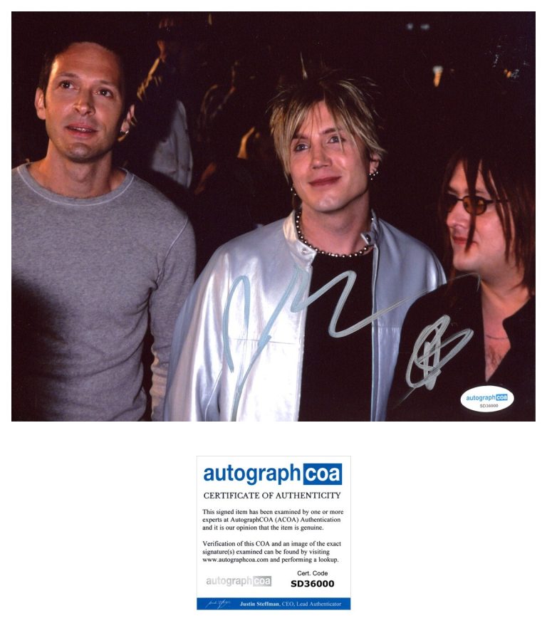 John Rzeznik & Robby Takac ‘Goo Goo Dolls’ Signed 8x10 Photo ‘Iris’ ACOA