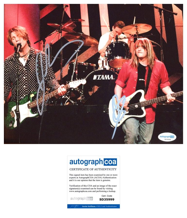 John Rzeznik & Robby Takac ‘Goo Goo Dolls’ Signed 8x10 Photo ‘Iris’ ACOA