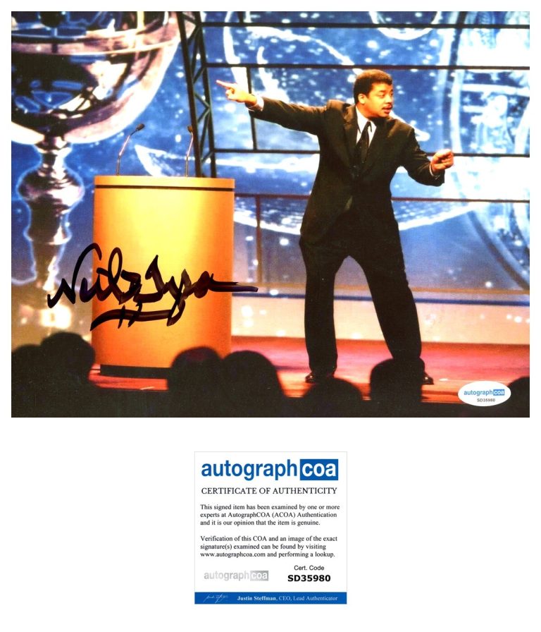 Neil Degrasse Tyson ‘Astrophysicist’ Signed 8x10 Photo Scientist ACOA PROOF