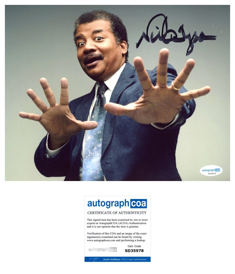 Neil Degrasse Tyson ‘Astrophysicist’ Signed 8x10 Photo Scientist ACOA PROOF