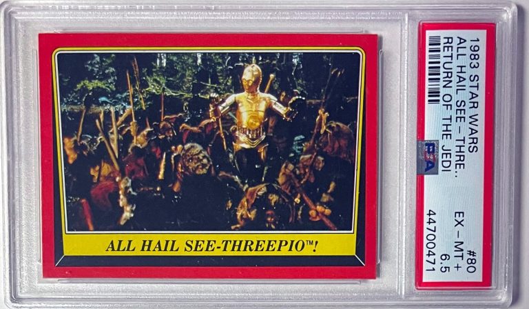 1983 Topps Star Wars Return of the Jedi All Hail See-Threepio #80 PSA Graded 6.5