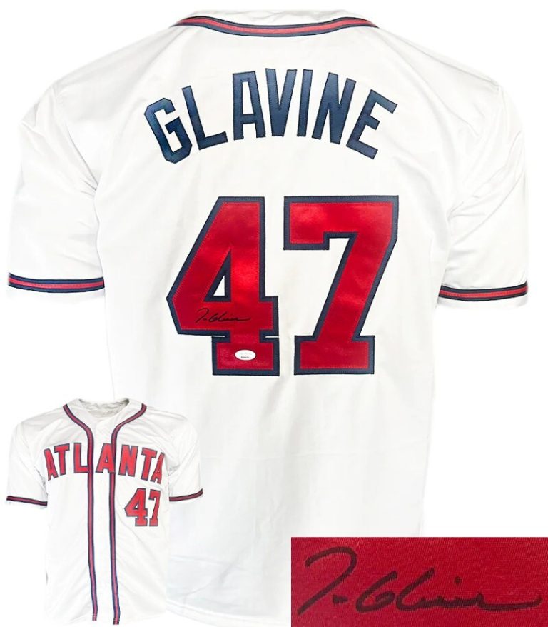 Tom Glavine signed Atlanta White Custom Stitched Baseball Jersey XL- JSA