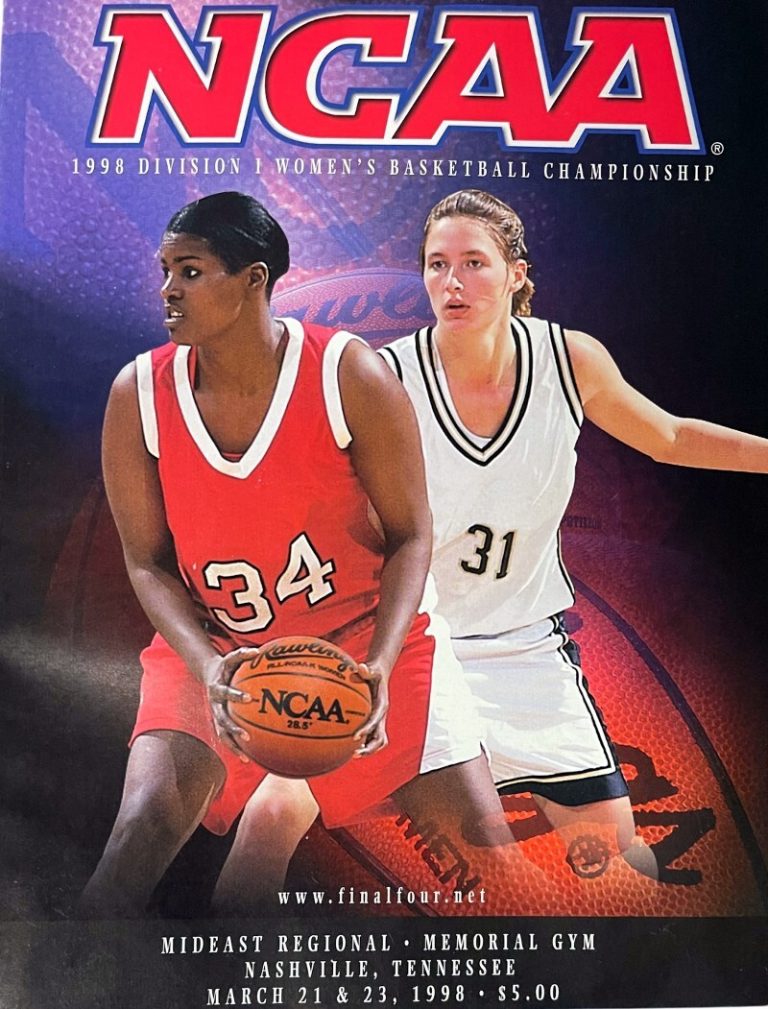 NCAA 1998 D1 Women's Basketball West Regional Championship Program (Tenn Vols)