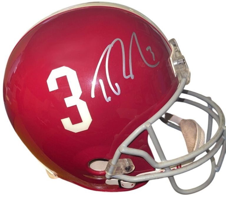 Trent Richardson signed Alabama NCAA Riddell Full Size Rep Helmet #3 -RADTKE COA