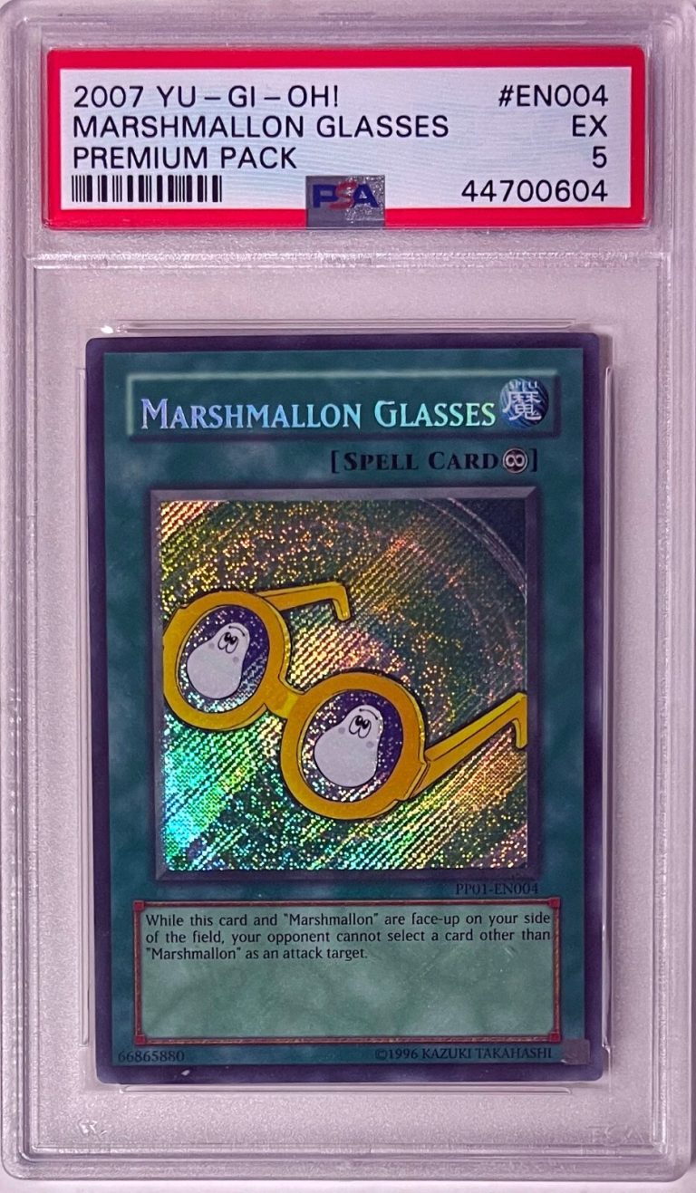 2006 Yu-Gi-Oh! Marshmallon Glasses Premium Pack Card #EN004- PSA Graded 5 EX