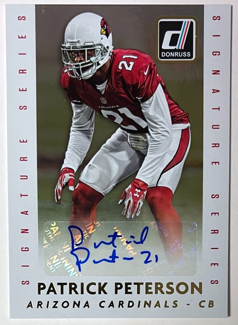 Patrick Peterson signed 2015 Panini Donruss Signature Series Auto Card #DSS-PP