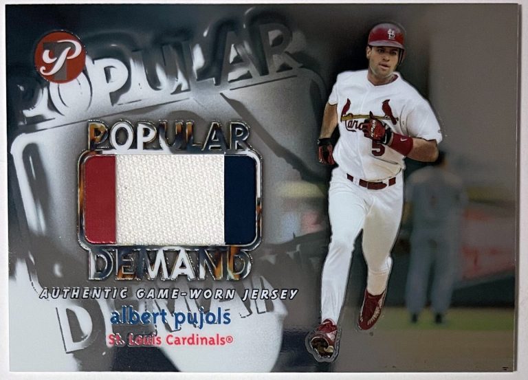 Albert Pujols 2002 Topps Pristine Popular Demand Game Used Jersey Relic /1000