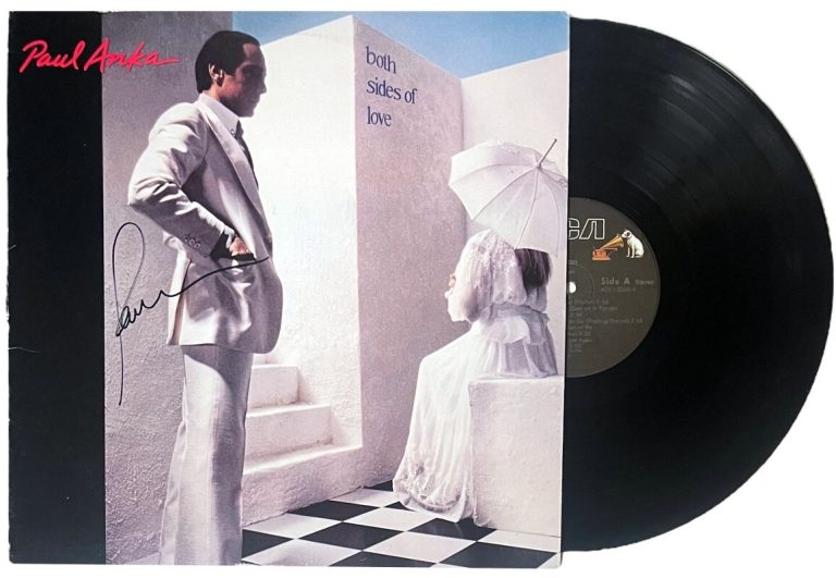 Paul Anka signed 1981 Both Sides of Love RCA Album Cover/LP/Vinyl/Record- JSA
