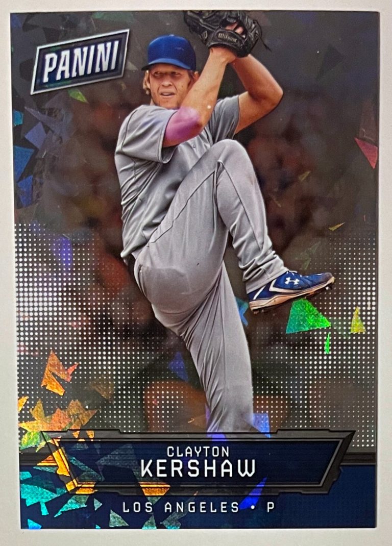 Clayton Kershaw 2016 Panini The National Convention Cracked Ice Foil Card #8-/25