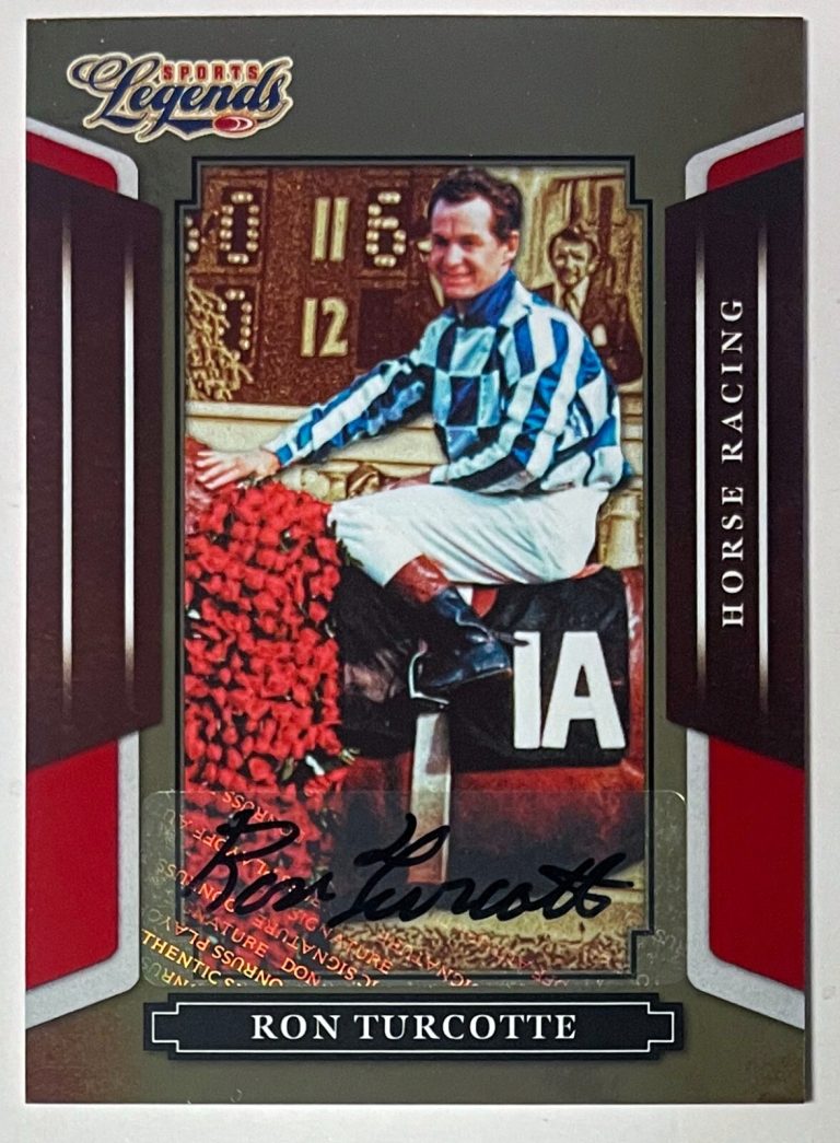 Ron Turcotte signed 2008 Donruss Legends Horse Racing Auto Card #127- /1370