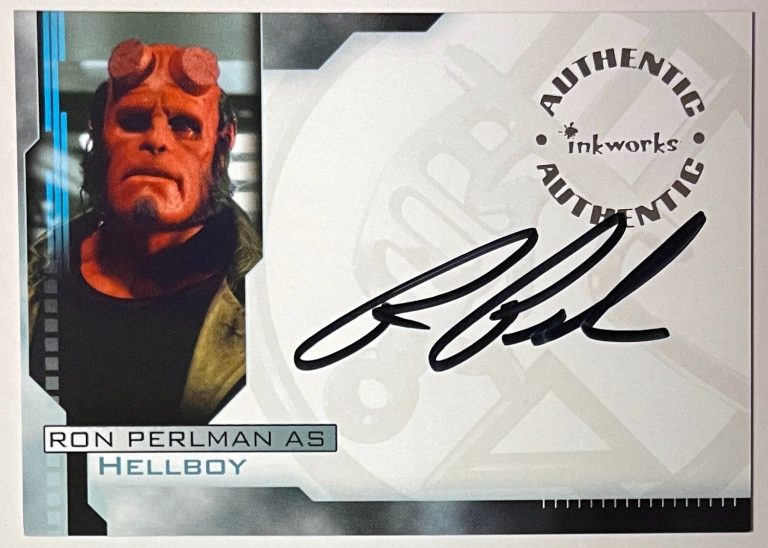 Ron Perlman signed 2004 Inkworks Hellboy Authentic On Card Auto