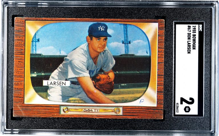 Don Larsen 1955 Bowman Card #67- SGC Graded 2 Good New York Yankees/WS MVP/Champ