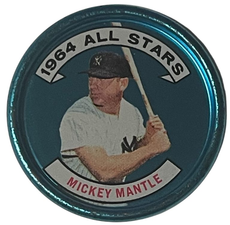 Mickey Mantle 1964 Topps All-Star Coin #31 (Right -RHB/New York Yankees/HOF)