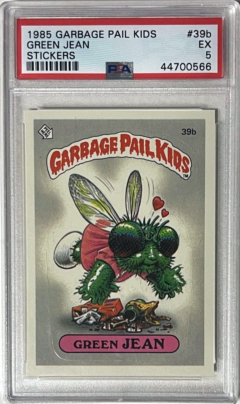 1985 Topps Garbage Pail Kids Series 1 Green Jean Stickers #39b- PSA Graded 5 EX