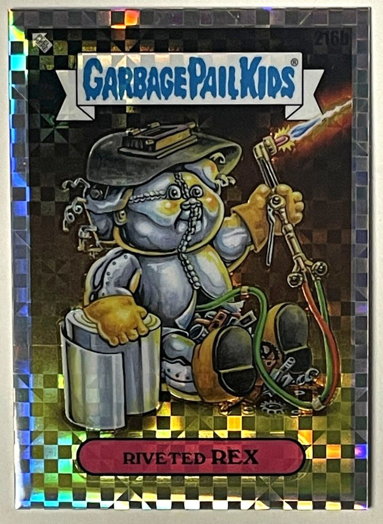 2022 Garbage Pail Kids Chrome Series 5 Riveted Rex 216b Prizm Refractor Card/150