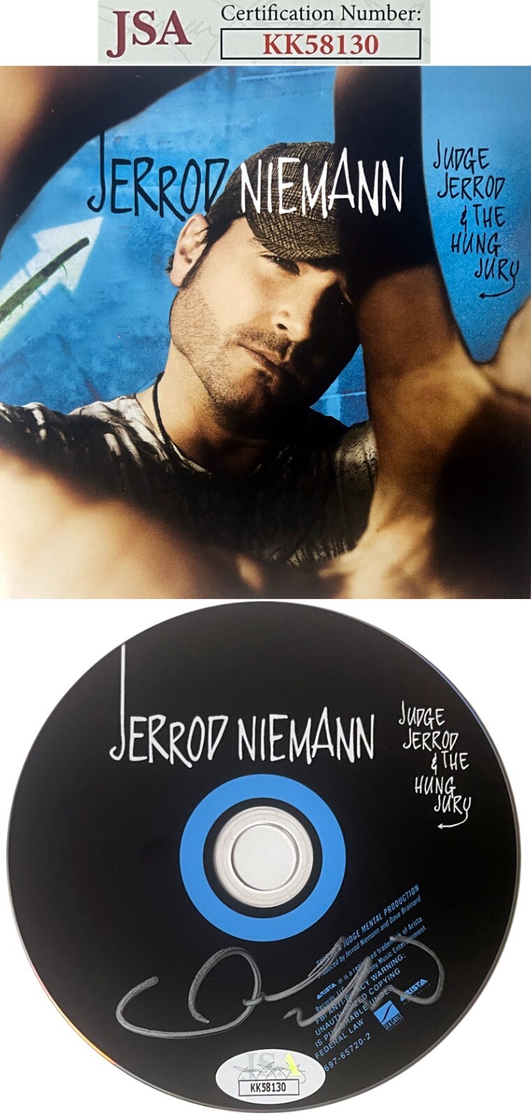 Jerrod Niemann signed 2010 Judge Jerrod & The Hung Jury CD w/ Cover Booklet- JSA