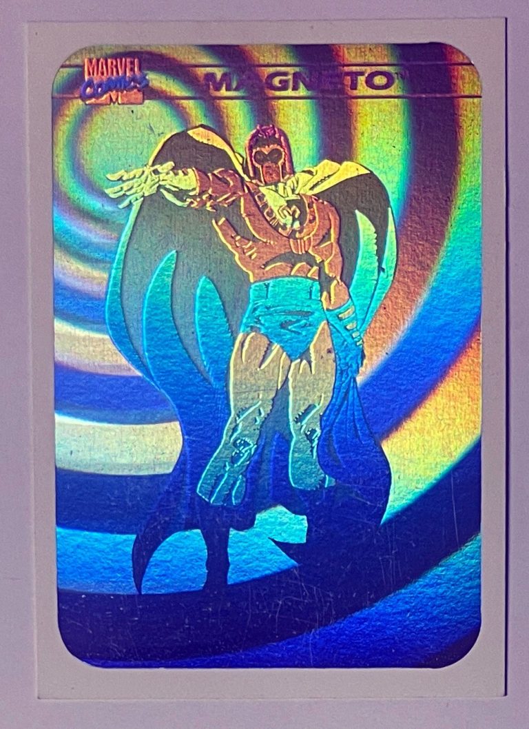 Magneto 1990 Impel Marvel Universe Series I Hologram Card #MH2